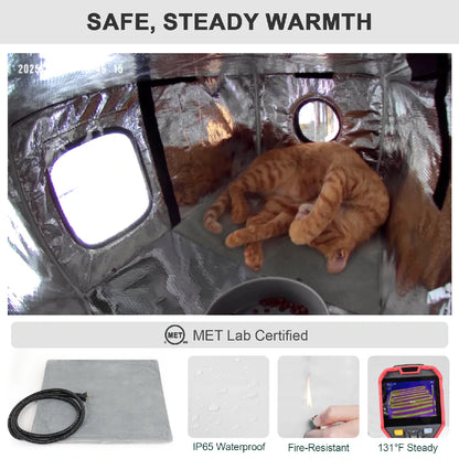 Cozyfy® Heated Cat Chalet