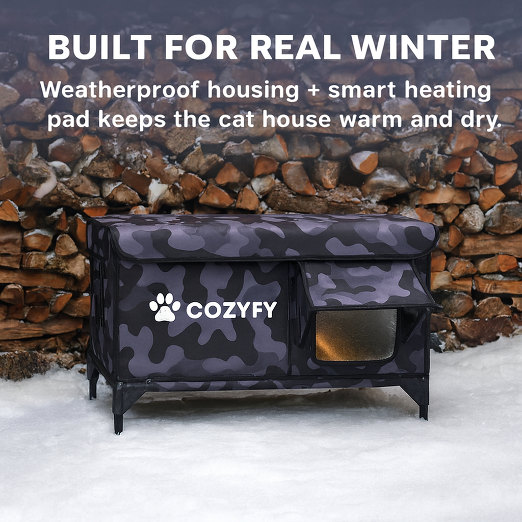 Cozyfy® Heated Cat Chalet